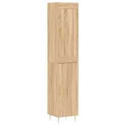 vidaXL Highboard Sonoma-Eiche 34,5x34x180 cm Holzwerkstoff