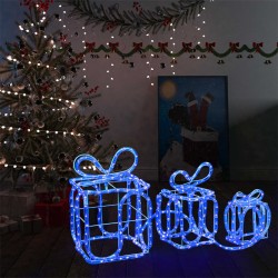 vidaXL Weihnachtsdekoration Geschenkboxen mit 180 LEDs Indoor Outdoor