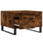 vidaXL Couchtisch Räuchereiche 55x55x36,5 cm Holzwerkstoff