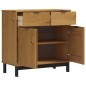 vidaXL Sideboard FLAM 80x40x80 cm Massivholz Kiefer vidaXL Sideboard FLAM 80x40x80 cm Massivholz Kiefer