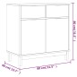 vidaXL Sideboard FLAM 80x40x80 cm Massivholz Kiefer vidaXL Sideboard FLAM 80x40x80 cm Massivholz Kiefer