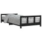 vidaXL Kinderbett Schwarz 90x190 cm Massivholz Kiefer vidaXL Kinderbett Schwarz 90x190 cm Massivholz Kiefer