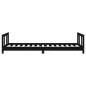 vidaXL Kinderbett Schwarz 90x190 cm Massivholz Kiefer vidaXL Kinderbett Schwarz 90x190 cm Massivholz Kiefer