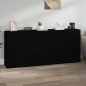 vidaXL Sideboards 2 Stk. Schwarz Holzwerkstoff vidaXL Sideboards 2 Stk. Schwarz Holzwerkstoff