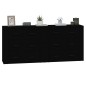 vidaXL Sideboards 2 Stk. Schwarz Holzwerkstoff vidaXL Sideboards 2 Stk. Schwarz Holzwerkstoff