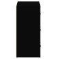 vidaXL Sideboards 2 Stk. Schwarz Holzwerkstoff vidaXL Sideboards 2 Stk. Schwarz Holzwerkstoff
