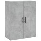 Highboard Betongrau 69,5x34x180 cm Holzwerkstoff Highboard Betongrau 69,5x34x180 cm Holzwerkstoff