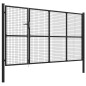 vidaXL Gartentor Stahl 350 x 150 cm Anthrazit vidaXL Gartentor Stahl 350 x 150 cm Anthrazit
