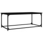 vidaXL Couchtisch Schwarz 102x50x40 cm Holzwerkstoff und Eisen vidaXL Couchtisch Schwarz 102x50x40 cm Holzwerkstoff und Eisen