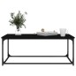vidaXL Couchtisch Schwarz 102x50x40 cm Holzwerkstoff und Eisen vidaXL Couchtisch Schwarz 102x50x40 cm Holzwerkstoff und Eisen