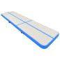 vidaXL Aufblasbare Gymnastikmatte mit Pumpe 800x100x20 cm PVC Blau vidaXL Aufblasbare Gymnastikmatte mit Pumpe 800x100x20 cm PVC Blau