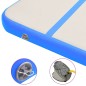 vidaXL Aufblasbare Gymnastikmatte mit Pumpe 800x100x20 cm PVC Blau vidaXL Aufblasbare Gymnastikmatte mit Pumpe 800x100x20 cm PVC Blau