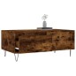 vidaXL Couchtisch Räuchereiche 90x50x36,5 cm Holzwerkstoff vidaXL Couchtisch Räuchereiche 90x50x36,5 cm Holzwerkstoff