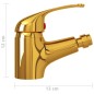 vidaXL Badezimmer Bidet Mischbatterie Golden 13x12 cm vidaXL Badezimmer Bidet Mischbatterie Golden 13x12 cm