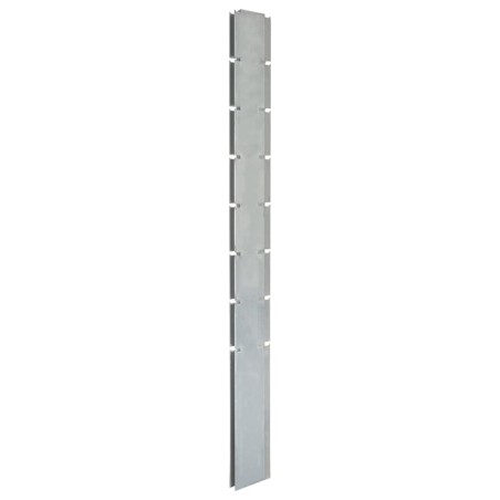 vidaXL Zaunpfosten 40 Stk. Silbern 200 cm Verzinkter Stahl