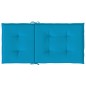 Gartenstuhlauflagen für Niedriglehner 6 Stk. Blau 100x50x3 cm Gartenstuhlauflagen für Niedriglehner 6 Stk. Blau 100x50x3 cm