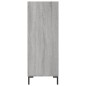 vidaXL Bücherregal Grau Sonoma 69,5x32,5x90 cm Holzwerkstoff