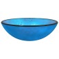 vidaXL Waschbecken Hartglas 42x14 cm Blau vidaXL Waschbecken Hartglas 42x14 cm Blau