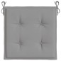 Gartenstuhl-Kissen 4 Stk. Grau 50x50x3 cm Oxford-Gewebe Gartenstuhl-Kissen 4 Stk. Grau 50x50x3 cm Oxford-Gewebe