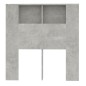 vidaXL Kopfteil mit Ablagen Betongrau 100x18,5x104,5 cm vidaXL Kopfteil mit Ablagen Betongrau 100x18,5x104,5 cm