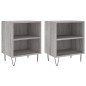 vidaXL Nachttische 2 Stk. Grau Sonoma 40x30x50 cm Holzwerkstoff vidaXL Nachttische 2 Stk. Grau Sonoma 40x30x50 cm Holzwerkstoff