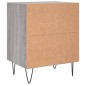 vidaXL Nachttische 2 Stk. Grau Sonoma 40x30x50 cm Holzwerkstoff vidaXL Nachttische 2 Stk. Grau Sonoma 40x30x50 cm Holzwerkstoff