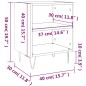 vidaXL Nachttische 2 Stk. Grau Sonoma 40x30x50 cm Holzwerkstoff vidaXL Nachttische 2 Stk. Grau Sonoma 40x30x50 cm Holzwerkstoff