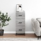 vidaXL Sideboard Grau Sonoma 34,5x34x90 cm Holzwerkstoff vidaXL Sideboard Grau Sonoma 34,5x34x90 cm Holzwerkstoff