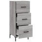 vidaXL Sideboard Grau Sonoma 34,5x34x90 cm Holzwerkstoff vidaXL Sideboard Grau Sonoma 34,5x34x90 cm Holzwerkstoff