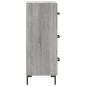 vidaXL Sideboard Grau Sonoma 34,5x34x90 cm Holzwerkstoff vidaXL Sideboard Grau Sonoma 34,5x34x90 cm Holzwerkstoff