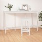 vidaXL Bartisch Weiß 180x80x110 cm Massivholz Kiefer vidaXL Bartisch Weiß 180x80x110 cm Massivholz Kiefer