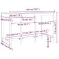 vidaXL Bartisch Weiß 180x80x110 cm Massivholz Kiefer vidaXL Bartisch Weiß 180x80x110 cm Massivholz Kiefer