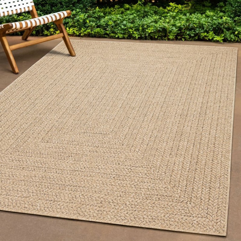 vidaXL Teppich 120x170 cm Jute-Optik Innen und Außen vidaXL Teppich 120x170 cm Jute-Optik Innen und Außen