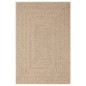 vidaXL Teppich 120x170 cm Jute-Optik Innen und Außen vidaXL Teppich 120x170 cm Jute-Optik Innen und Außen