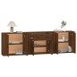 vidaXL Sideboards 3 Stk. Braun Eichen-Optik Holzwerkstoff vidaXL Sideboards 3 Stk. Braun Eichen-Optik Holzwerkstoff