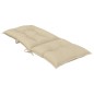 Gartenstuhlauflagen für Hochlehner 6Stk. Beige 120x50x7cm Stoff Gartenstuhlauflagen für Hochlehner 6Stk. Beige 120x50x7cm Stoff
