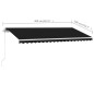 vidaXL Standmarkise Einziehbar Handbetrieben 400x300 cm Anthrazit vidaXL Standmarkise Einziehbar Handbetrieben 400x300 cm Anthrazit