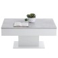 FMD Couchtisch Betongrau und Weiß FMD Couchtisch Betongrau und Weiß