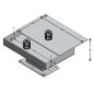 FMD Couchtisch Betongrau und Weiß FMD Couchtisch Betongrau und Weiß