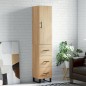 vidaXL Highboard Sonoma-Eiche 34,5x34x180 cm Holzwerkstoff vidaXL Highboard Sonoma-Eiche 34,5x34x180 cm Holzwerkstoff