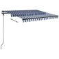 vidaXL Standmarkise Einziehbar Handbetrieben 300x250 cm Blau/Weiß vidaXL Standmarkise Einziehbar Handbetrieben 300x250 cm Blau/Weiß