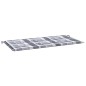 Gartenbank-Auflage Grau Karomuster 120x50x3 cm Oxford-Gewebe Gartenbank-Auflage Grau Karomuster 120x50x3 cm Oxford-Gewebe