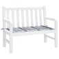 Gartenbank-Auflage Grau Karomuster 120x50x3 cm Oxford-Gewebe Gartenbank-Auflage Grau Karomuster 120x50x3 cm Oxford-Gewebe
