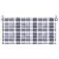 Gartenbank-Auflage Grau Karomuster 120x50x3 cm Oxford-Gewebe Gartenbank-Auflage Grau Karomuster 120x50x3 cm Oxford-Gewebe