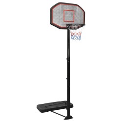vidaXL Basketballständer Schwarz 258-363 cm Polyethylen
