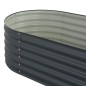 vidaXL Garten-Hochbeet 160x80x44 cm Verzinkter Stahl Grau vidaXL Garten-Hochbeet 160x80x44 cm Verzinkter Stahl Grau