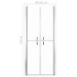 vidaXL Duschtür Transparent ESG 101x190 cm vidaXL Duschtür Transparent ESG 101x190 cm