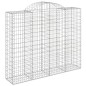 vidaXL Gabionen mit Hochbogen 8 Stk. 200x50x160/180cm Verzinktes Eisen vidaXL Gabionen mit Hochbogen 8 Stk. 200x50x160/180cm Verzinktes Eisen
