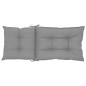 Gartenstuhlauflagen für Hochlehner 2 Stk. Grau 120x50x7cm Stoff Gartenstuhlauflagen für Hochlehner 2 Stk. Grau 120x50x7cm Stoff