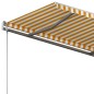 vidaXL Standmarkise Einziehbar Handbetrieben 400x300 cm Gelb/Weiß vidaXL Standmarkise Einziehbar Handbetrieben 400x300 cm Gelb/Weiß